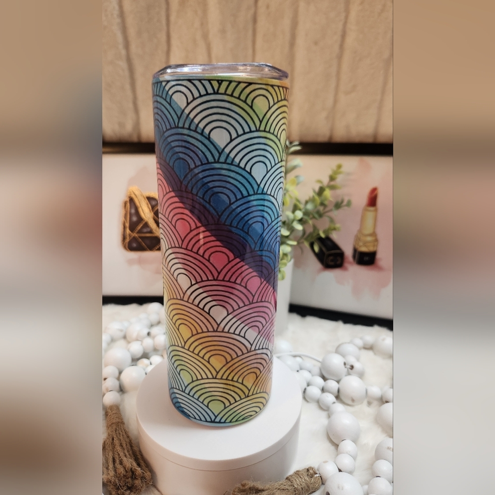 Colorful Patterned Tumbler
